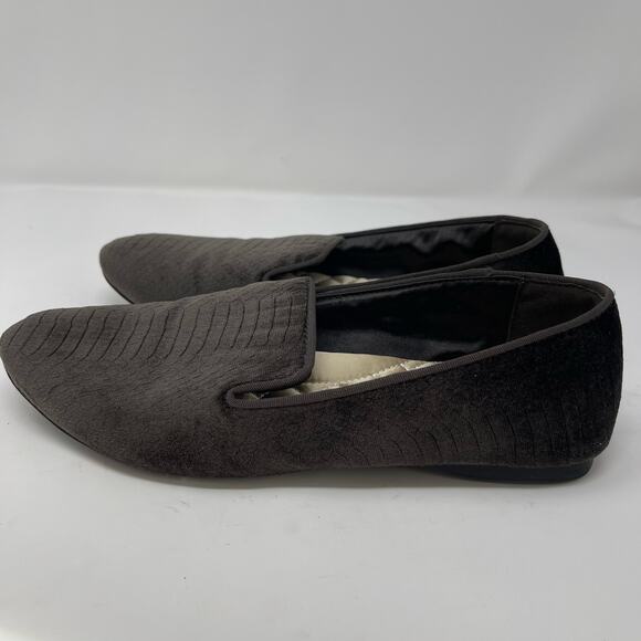 Birdies The Starling Charcoal Python Velvet Loafers (Size 7) - Picture 7 of 11